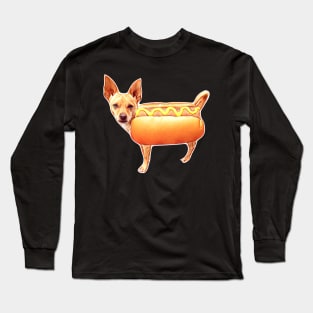 Funny Chihuahua Hot Dog Long Sleeve T-Shirt